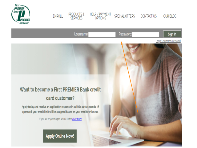 First Premier Credit Card Application